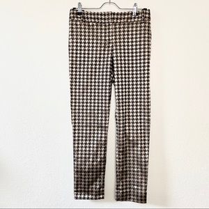 The Limited slim straight gold and brown pants